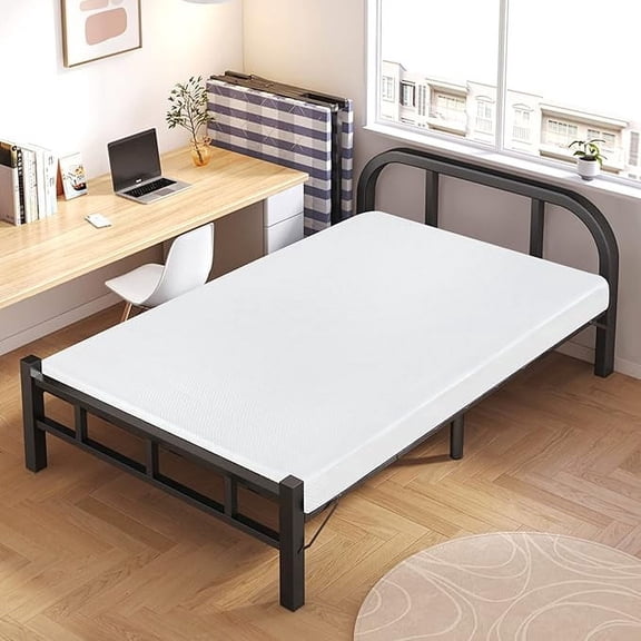 BestMassage 5" Gel Memory Foam Mattress, Medium Firm, CertiPUR-US Certified, Twin Size for Kid Adults