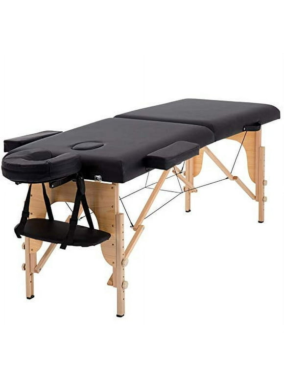 BestMassage 73" Long Portable Folding Massage Table W/ Carry Case Table