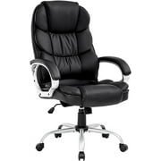 BestMassage Executive Chair with Lumbar Support & Swivel, 250 lb. Capacity, Black