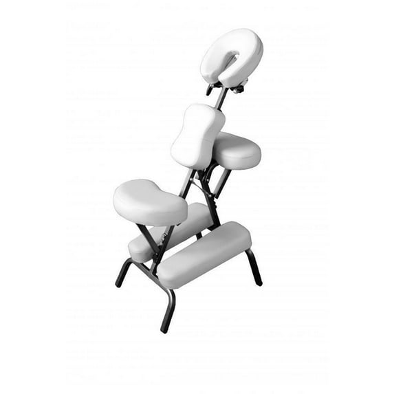 BestMassage Premium White 4" Portable Massage Chair Tattoo Spa Free Carry Cae