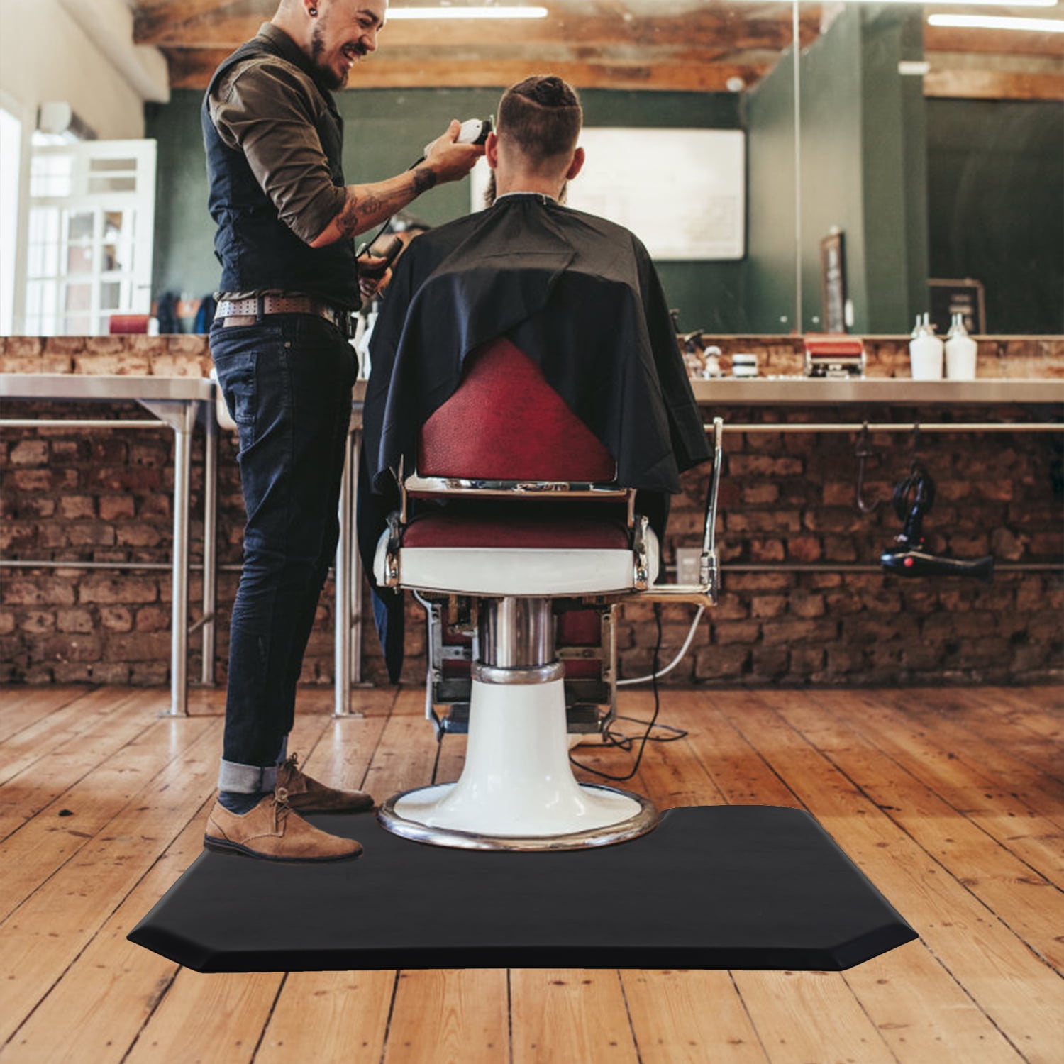 BestMassage Thick Salon Mat, Black