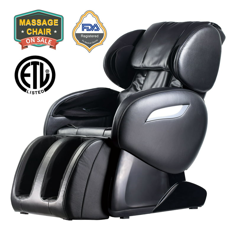 BestMassage BM-EC07C-Black Full Body Shiatsu Massage Chair Recliner with  Built-In Heat Therapy for sale online