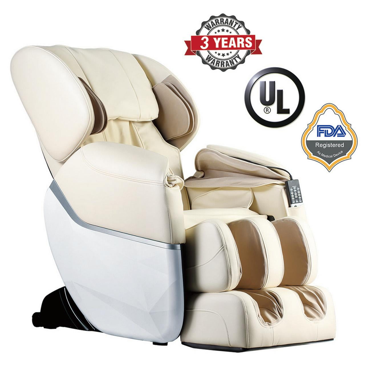 FDW Massage Chair Zero Gravity Full Body Electric Shiatsu UL Approved  Massage Chair Recliner with Foot Rollers Built-in Heat Therapy Air Massage