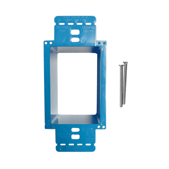 BestMounts - Electrical Power Outlet Box Extender Kit Single Gang Box Extender - Single Receptacle Heavy Duty Plastic (360 Pack, Blue)