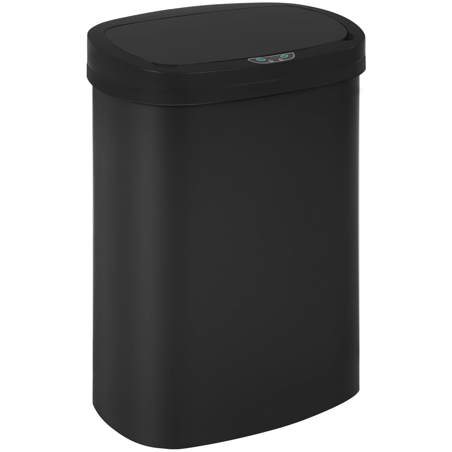 Black Stainless Steel Touchless Sensor Trash Can, 13 Gallon
