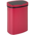 thumbnail image 1 of BestOffice 13 Gallon Plastic Touchless Kitchen Trash Can with Motion Sensor for Indoor Use(Red), 1 of 7