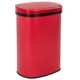 thumbnail image 1 of BestOffice 13 Gallon Stainless Steel Touchless Kitchen Trash Can with Motion Sensor for Indoor Use(Red), 1 of 7