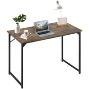 BestOffice 39 inch Metal Frame Computer Desk, Modern Style, Perfect for Students and Adults Black