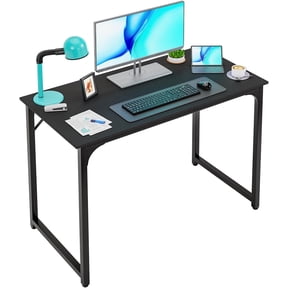 BestOffice 39 inch Computer Desk Modern Writing Desk, Simple Study Table, Industrial Office Desk, Sturdy Laptop Table for Home Office, Black