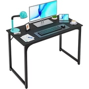 BestOffice 39 inch Computer Desk Modern Writing Desk, Simple Study Table, Industrial Office Desk, Sturdy Laptop Table for Home Office, Black