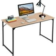 thumbnail image 1 of BestOffice 47.2 inches Computer Desk,Modern Simple Style PC Desk with Metal Frame，Nature, 1 of 7