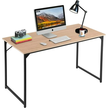 BestOffice 47.2 inches Computer Desk,Modern Simple Style PC Desk with Metal Frame，Nature