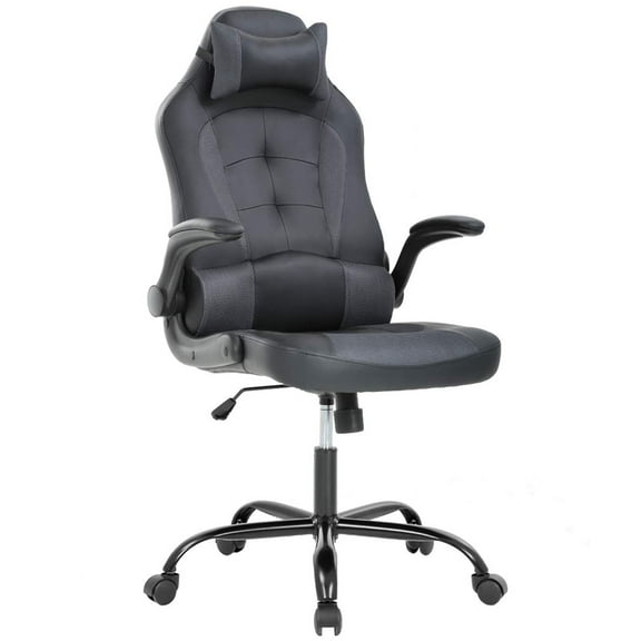 BestOffice Adjustable & Ergonomic Swivel Gaming Chair, Grey