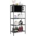thumbnail image 1 of BestOffice Adjustable Storage Shelves Metal Storage Shelf(Black, 21.5L x 11.6W x 47.6H) 750 pounds, 1 of 8