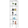 thumbnail image 1 of BestOffice Adjustable Storage Shelves Metal Storage Shelf fo adults(Chrome, 16.7L×11.8W×63.6H), 1 of 7