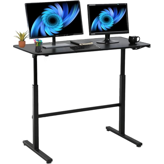 FDW 47inch adjustable Standing gaming Desk,Black