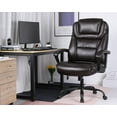 thumbnail image 1 of BestOffice Big and Tall Office Chair, Lumbar Support, Rolling Swivel for Men, Women(Brown), 1 of 6
