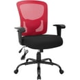 thumbnail image 1 of BestOffice Big and Tall Office Chair, Lumbar Support, Swivel Rolling for Women(Red), 1 of 7