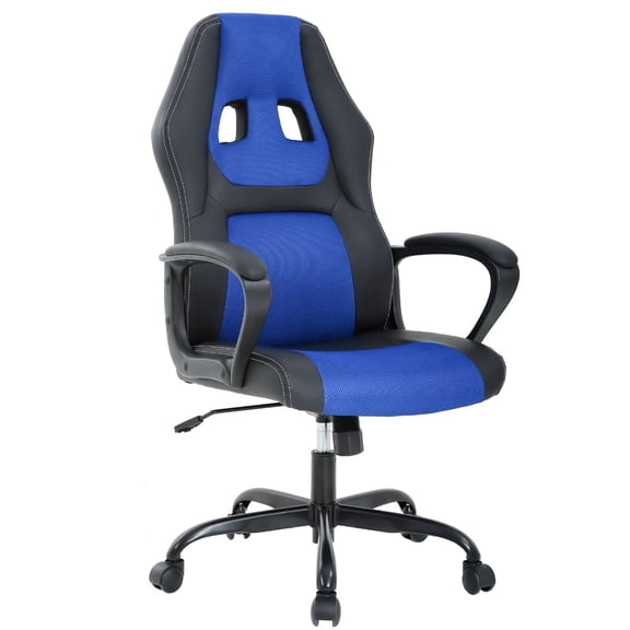 BestOffice Ergonomic PC Gaming Chair, Lumbar Support, Swivel Rolling for Men, Women(Blue)