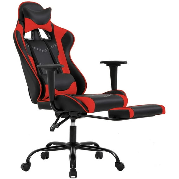 BestOffice Ergonomic Gaming Chair, Lumbar Support, Swivel Rolling for Men, Women(Red)