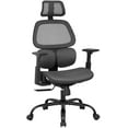 thumbnail image 1 of BestOffice Ergonomic High Back Mesh Task Chair with Arms, Lumbar Support, Swivel, Rolling for Men (Grey), 1 of 7