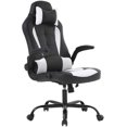 BestOffice Ergonomic & Lumbar Support Swivel Gaming Chair, White