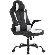 BestOffice Ergonomic & Lumbar Support Swivel Gaming Chair, White