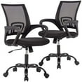 thumbnail image 1 of BestOffice Ergonomic Office Chair, Lumbar Support, Adjustable Height with Armrests, 2 Pack，(Black), 1 of 7