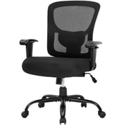 BestOffice Big and Tall Ergonomic Office Chair, Adjustable Arms, Lumbar Support for Adult Black