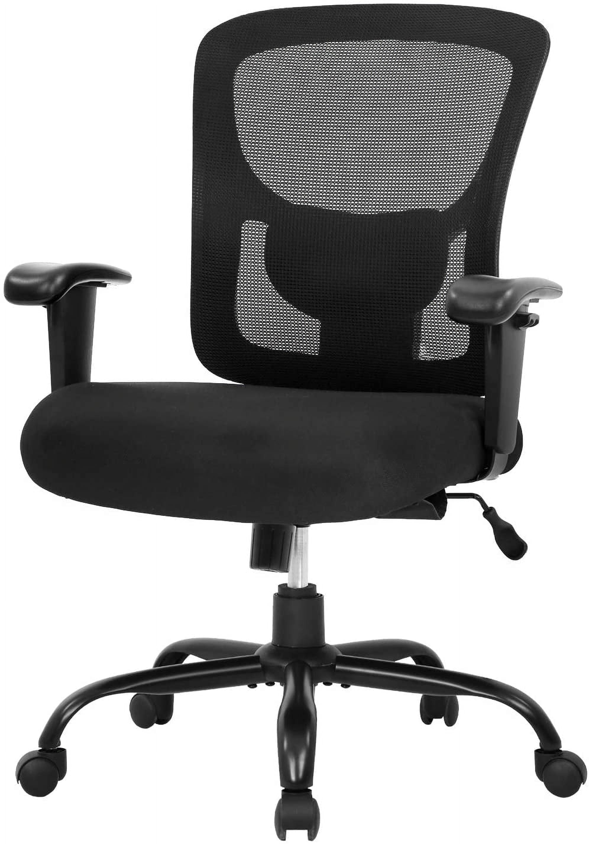 BestOffice Ergonomic Office Chair, Adjustable Arms, Lumbar Support for Women, Men(Black)
