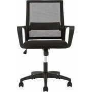 BestOffice Ergonomic Office Chair, Lumbar Support, Adjustable Height with Armrests for AdultsBlack