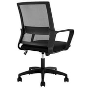 BestOffice Ergonomic Office Chair, Lumbar Support, Adjustable Height with Armrests for Adults(Black)