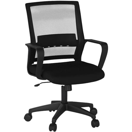 BestOffice Ergonomic Office Chair, Lumbar Support, Adjustable Height with Armrests for Adults(Black)