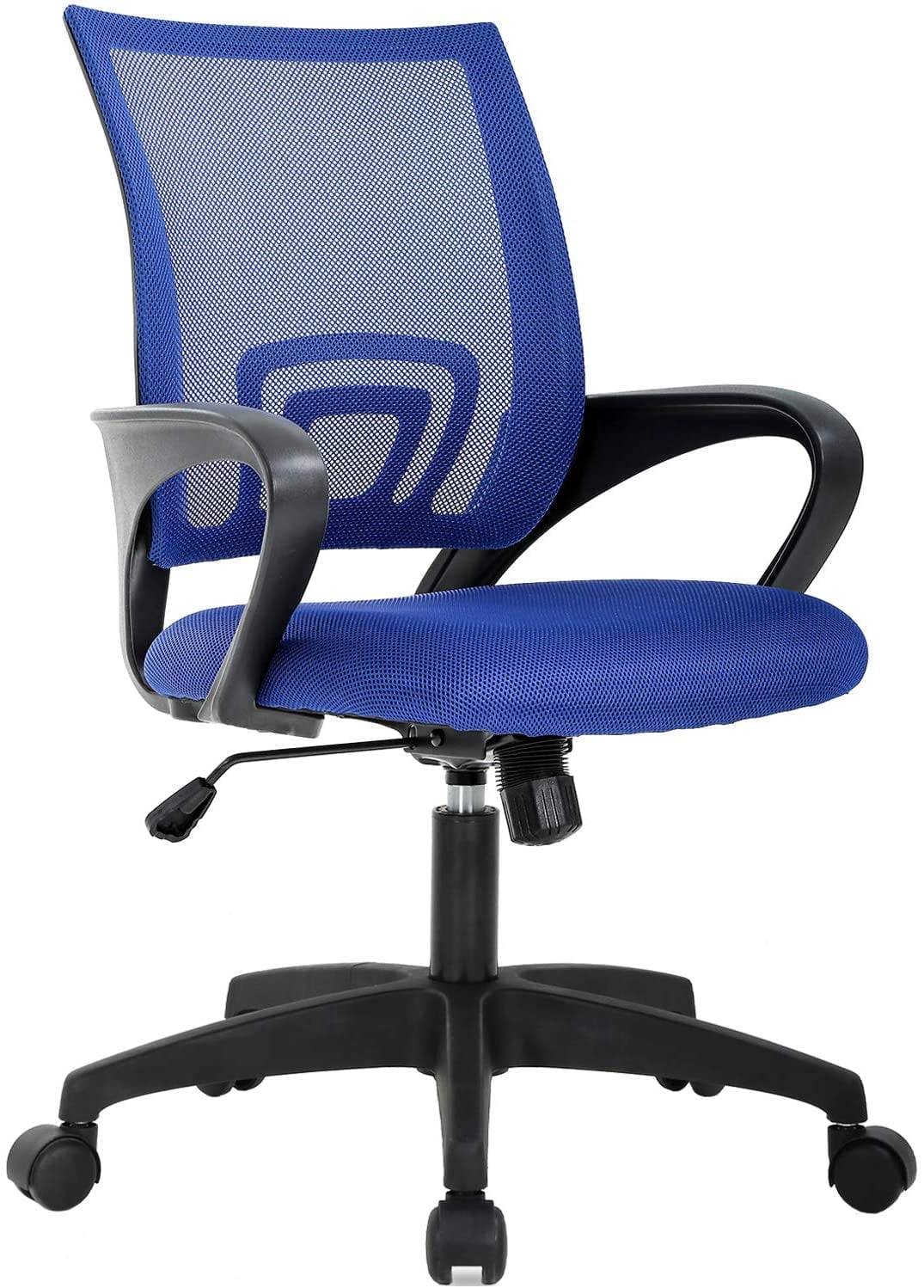 BestOffice Adult Mesh Mid Back Indoor Commercial Ergonomic Home Office Chair Desk Chair, Blue