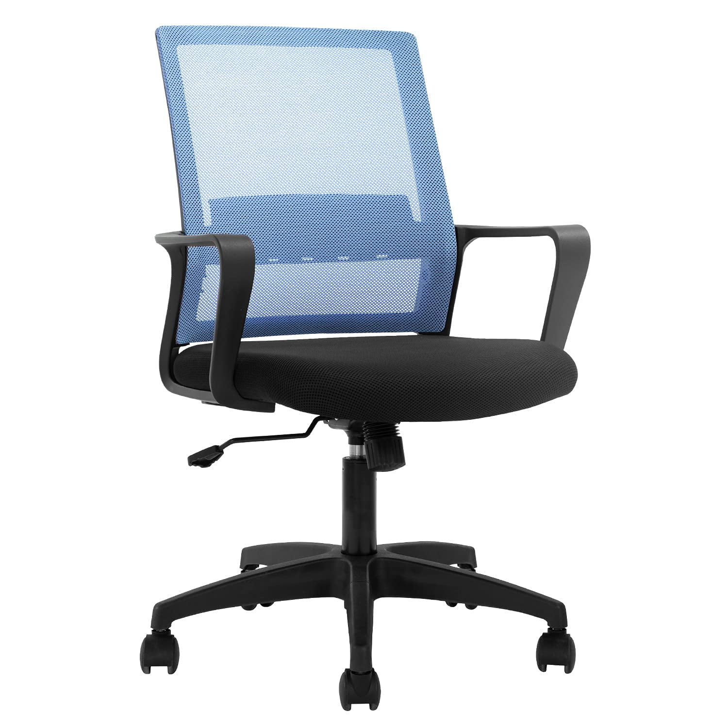 BestOffice Ergonomic Office Chair, Lumbar Support, Adjustable Height with Armrests for Adults(Blue)