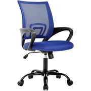 BestOffice Ergonomic Office Chair, Lumbar Support, Adjustable Height with Armrests for AdultsBlue