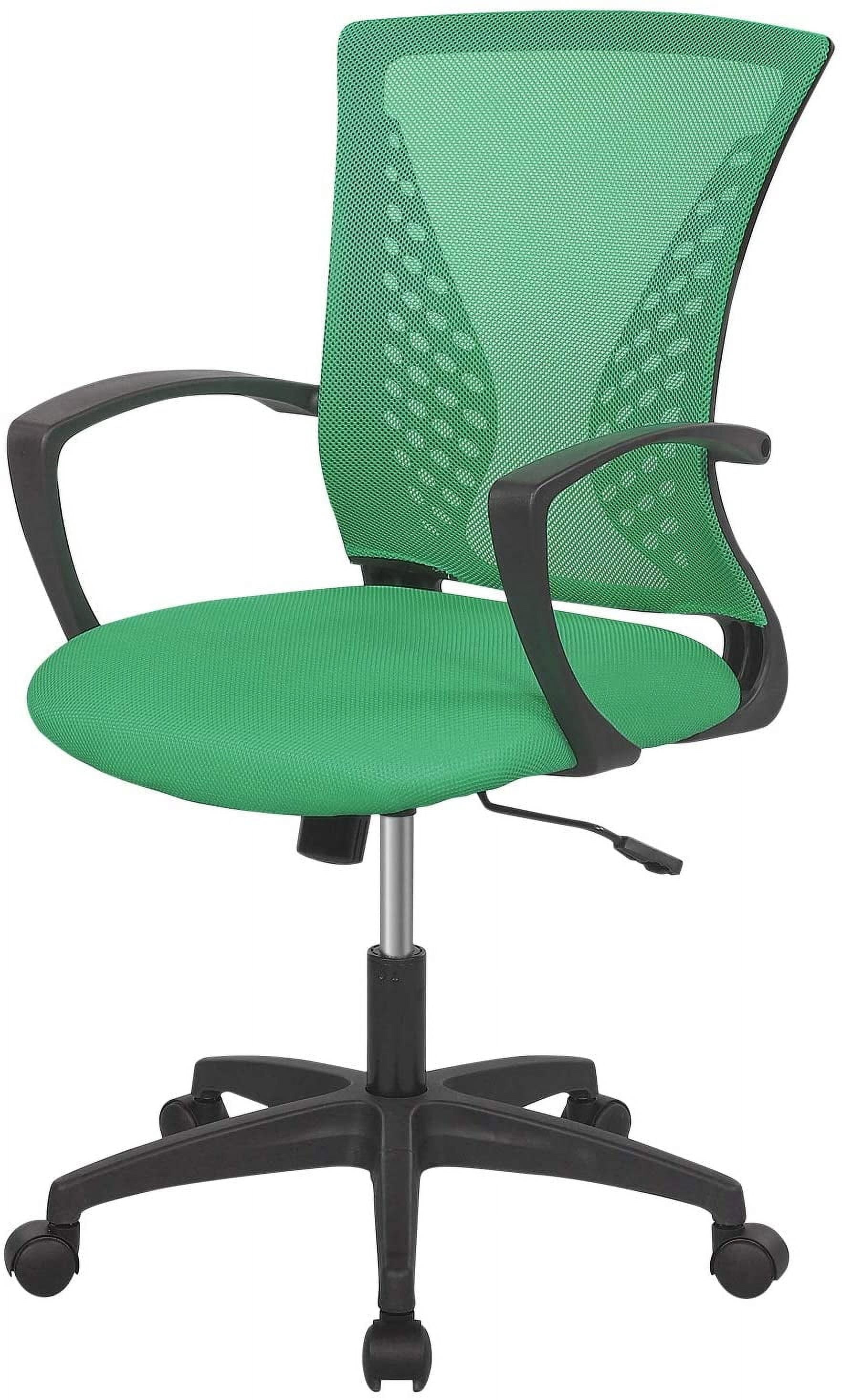 PayLessHere  Ergonomic Office Chair, Lumbar Support, Adjustable Height with Armrests for Adults(Green)