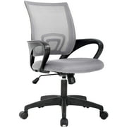 BestOffice Ergonomic Office Chair, Lumbar Support, Adjustable Height with Armrests for AdultsGrey