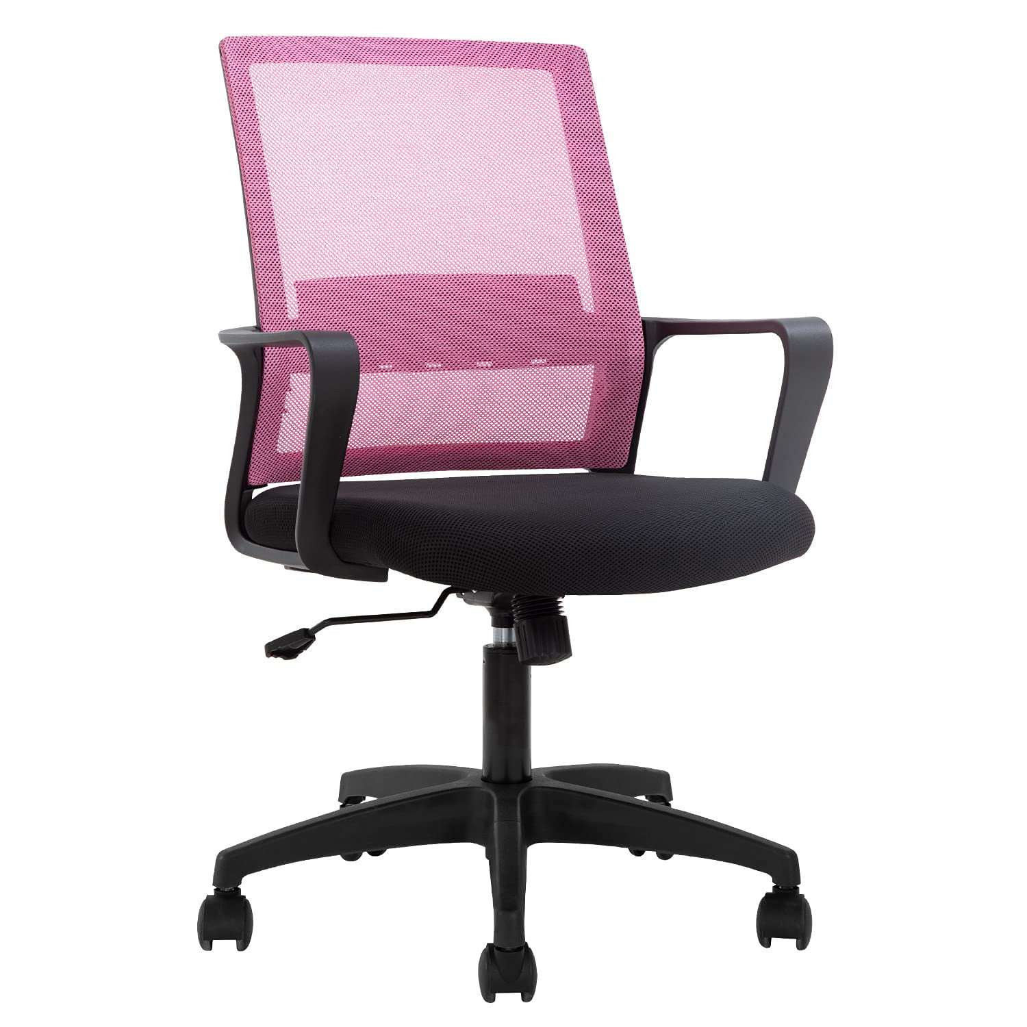 BestOffice Ergonomic Office Chair, Lumbar Support, Adjustable Height with Armrests for Adults(Pink)