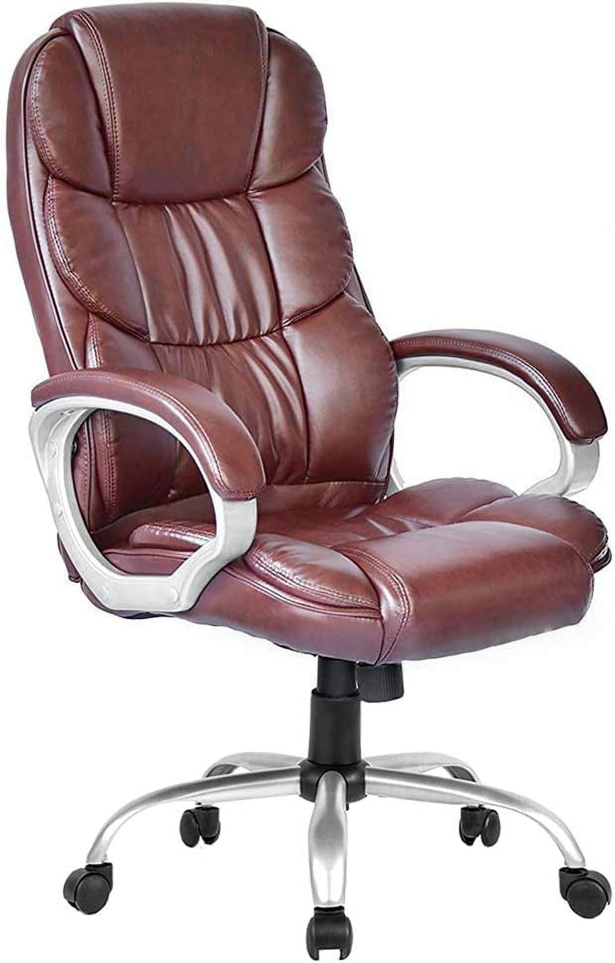 BestOffice Ergonomic Office Chair, Lumbar Support, Rolling Swivel for Men, Women(Brown)