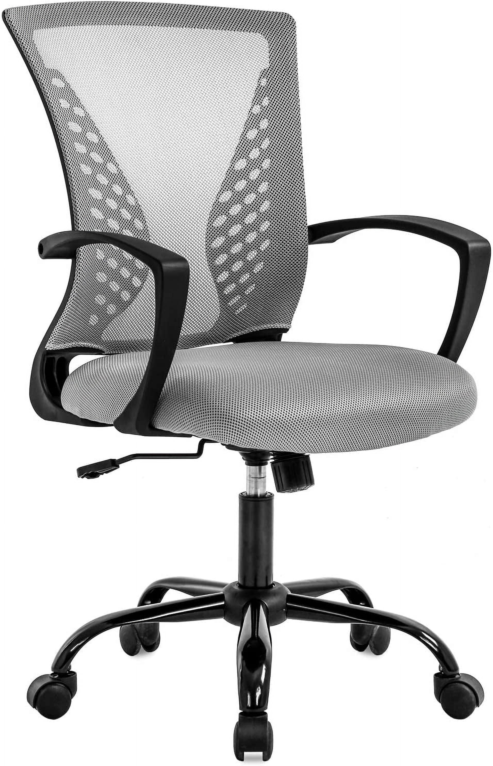 BestOffice Ergonomic Office Chair, Lumbar Support, Rolling Swivel for Men, Women(Grey)
