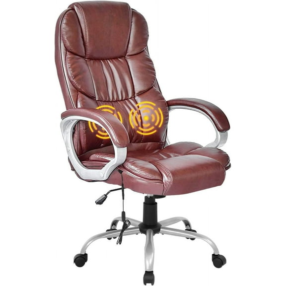 BestOffice Ergonomic Office Chair, Lumbar Support, Rolling Swivel for Women, Men(Brown)