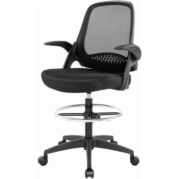BestOffice Ergonomic Office Chair, Lumbar Support, Swivel Rolling for Men, Women(Black)