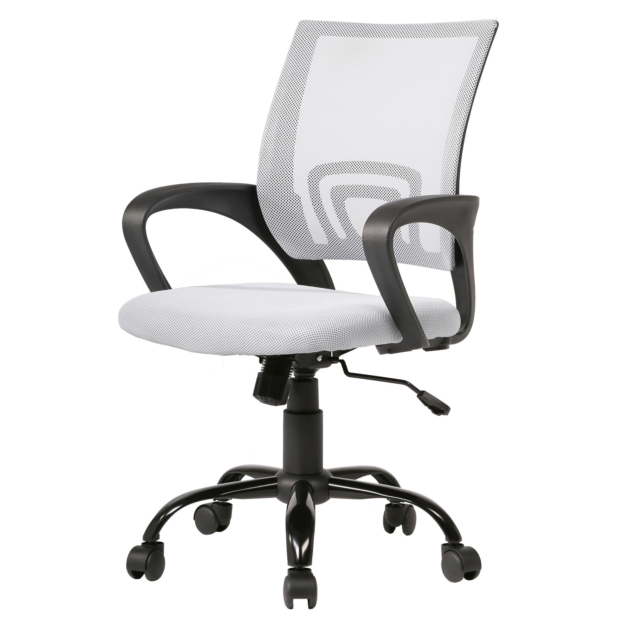 PayLessHere Ergonomic Office Chair, Lumbar Support, Swivel Rolling for Men, Women(White)