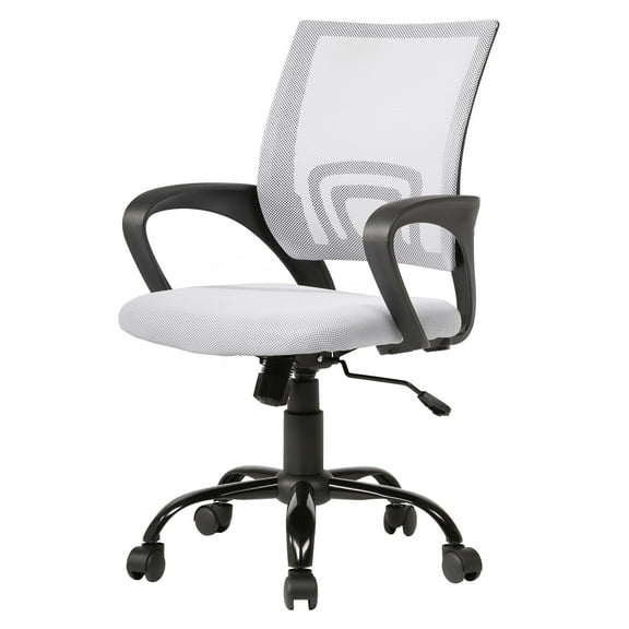 PayLessHere Ergonomic Office Chair, Lumbar Support, Swivel Rolling for Men, Women(White)