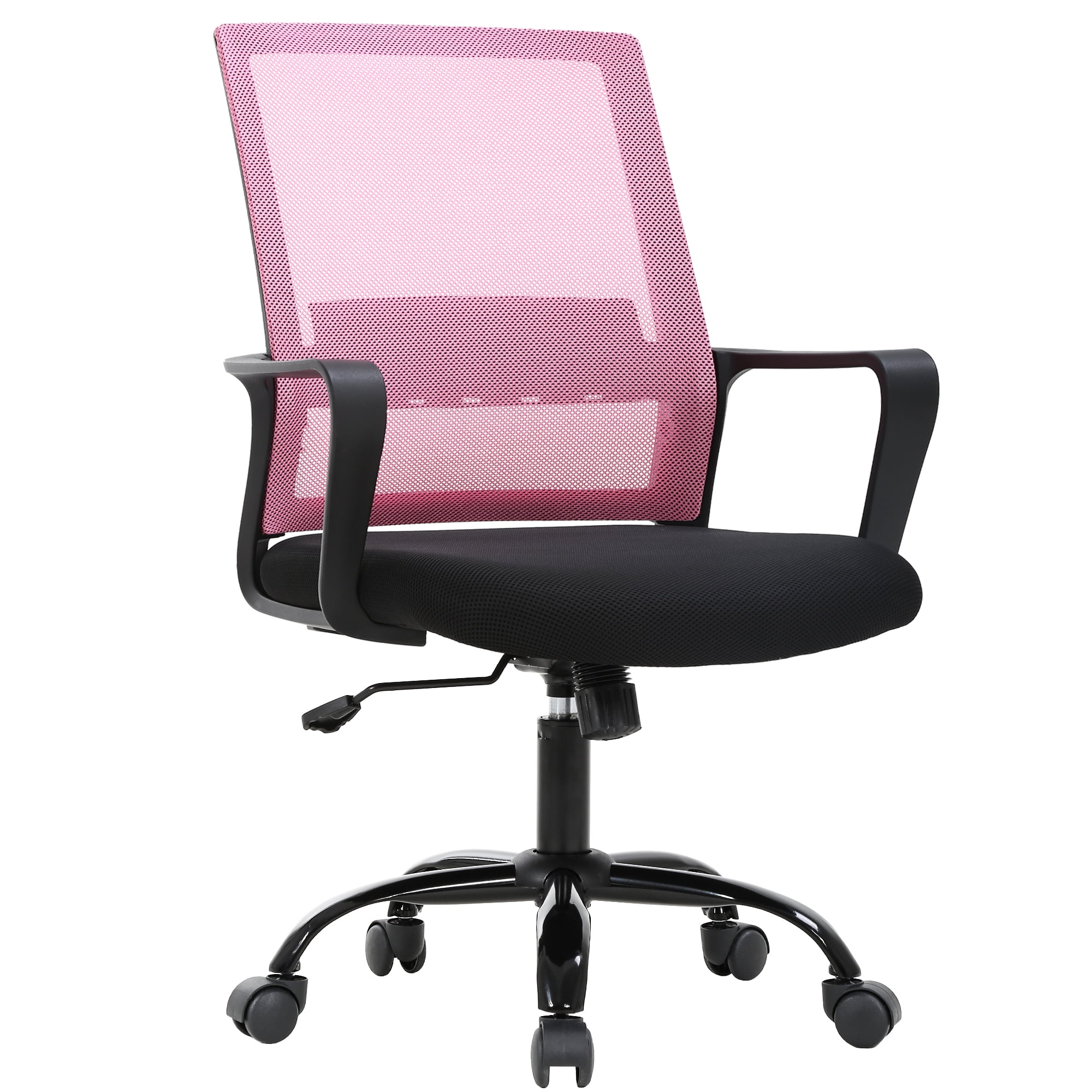 BestOffice Ergonomic Office Chair, Lumbar Support, Swivel Rolling for Women(Pink)