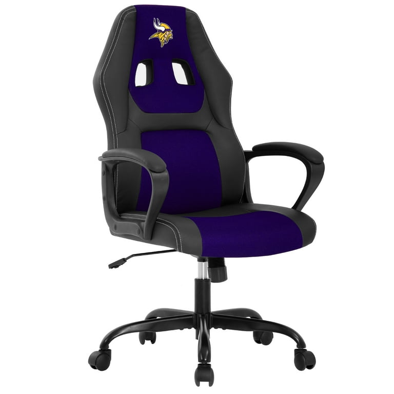 GTRACING Gaming Chair with Footrest and Ergonomic Lumbar Massage Pillow  Faux Leather Office Chair, Purple