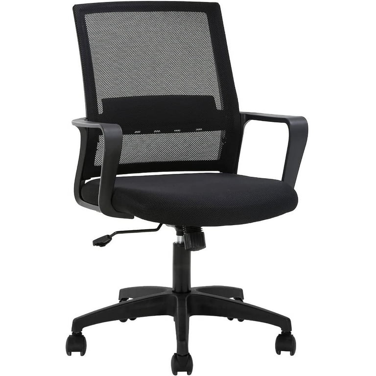 BestOffice Executive Chair with Lumbar Support Swivel 250 lb. Capacity Black
