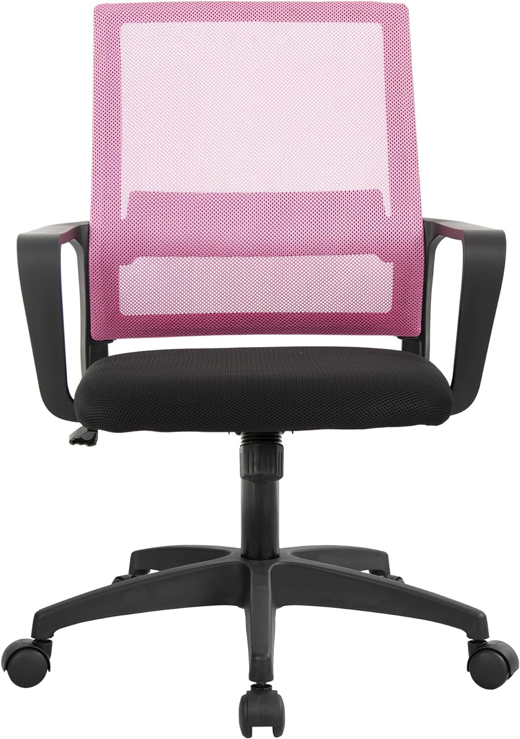 BestOffice Ergonomic Office Chair, Lumbar Support, Adjustable Height with Armrests for Adults(Pink)
