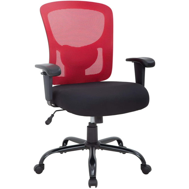 BestOffice Executive Chair with Lumbar Support Swivel 400 lb. Capacity Red